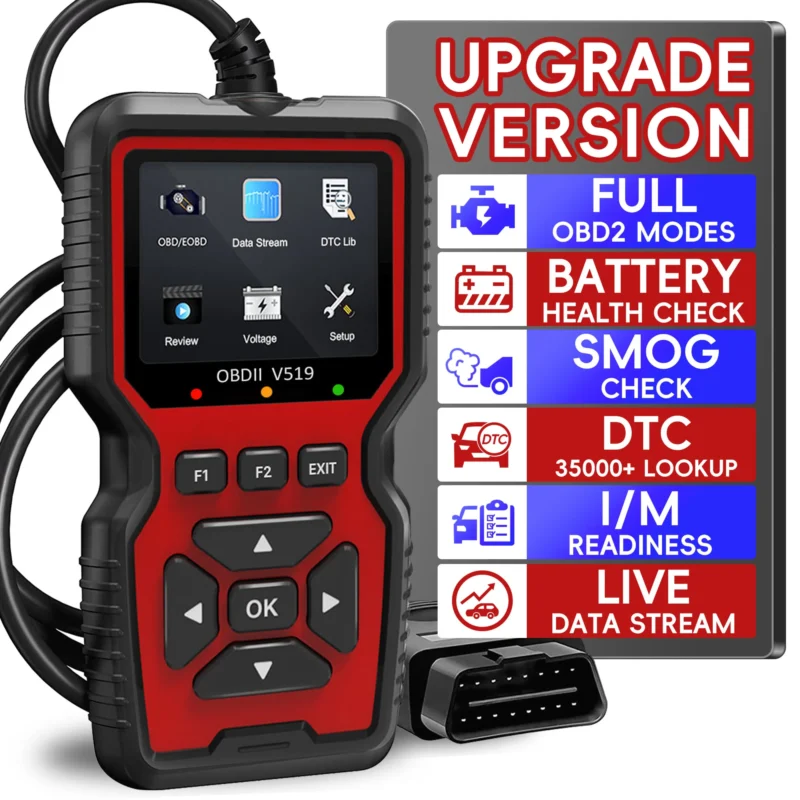 OBD2 Scanner Live Data Professional Mechanic OBDII Diagnostic Code Reader - Image 7
