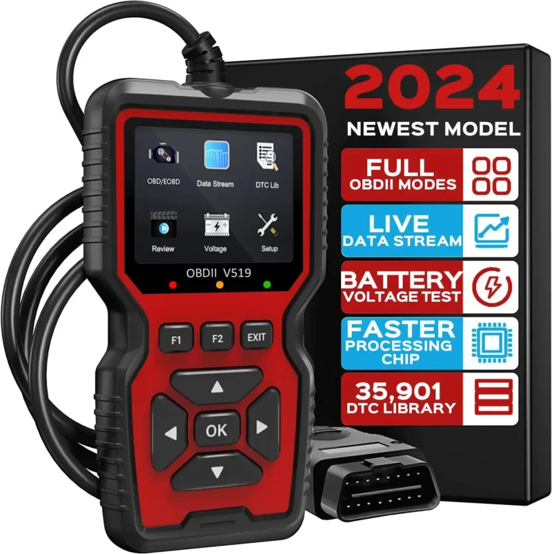 OBD2 Scanner Live Data Professional Mechanic OBDII Diagnostic Code Reader