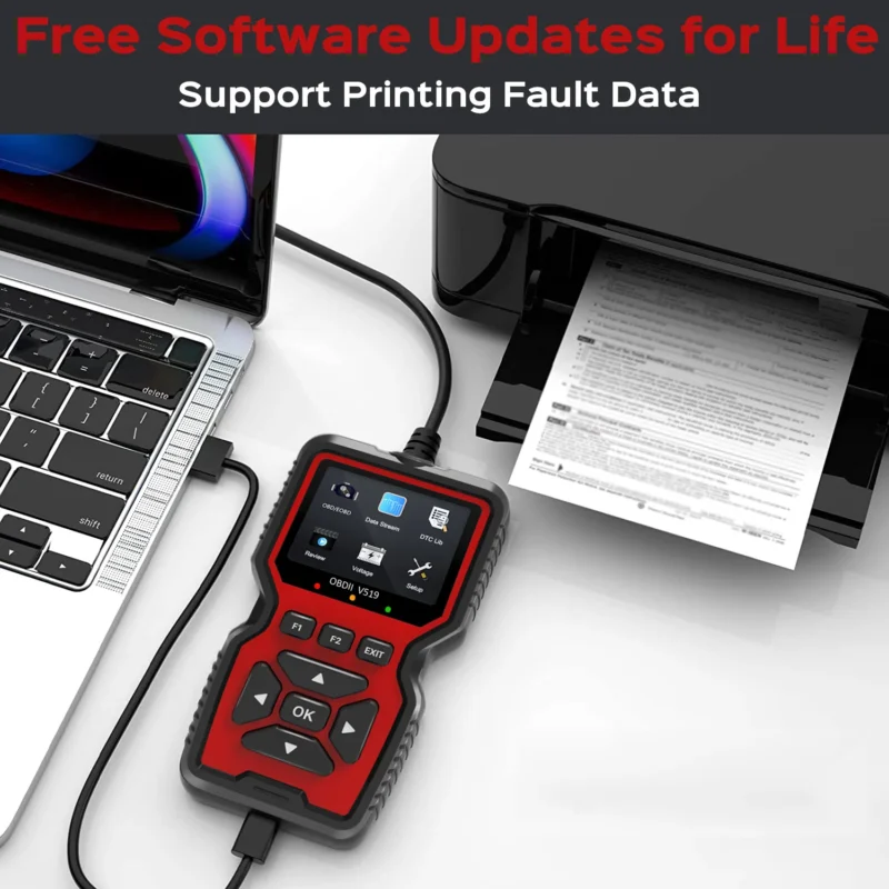 OBD2 Scanner Live Data Professional Mechanic OBDII Diagnostic Code Reader - Image 6